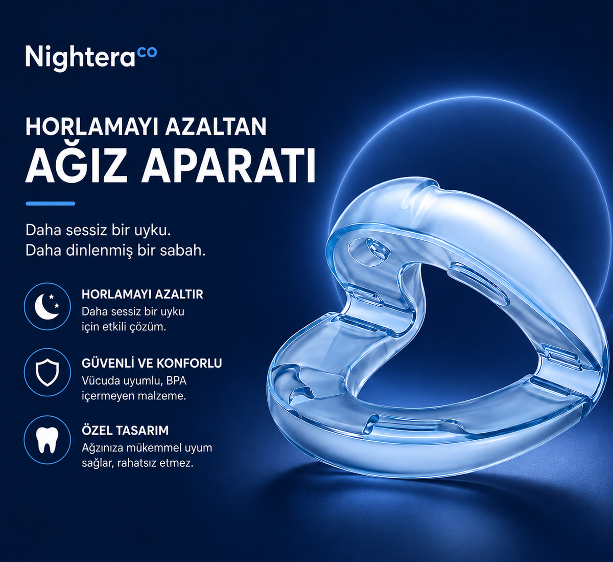 NIGHTERAᶜᵒ Horlama Önleyici Ağızlık